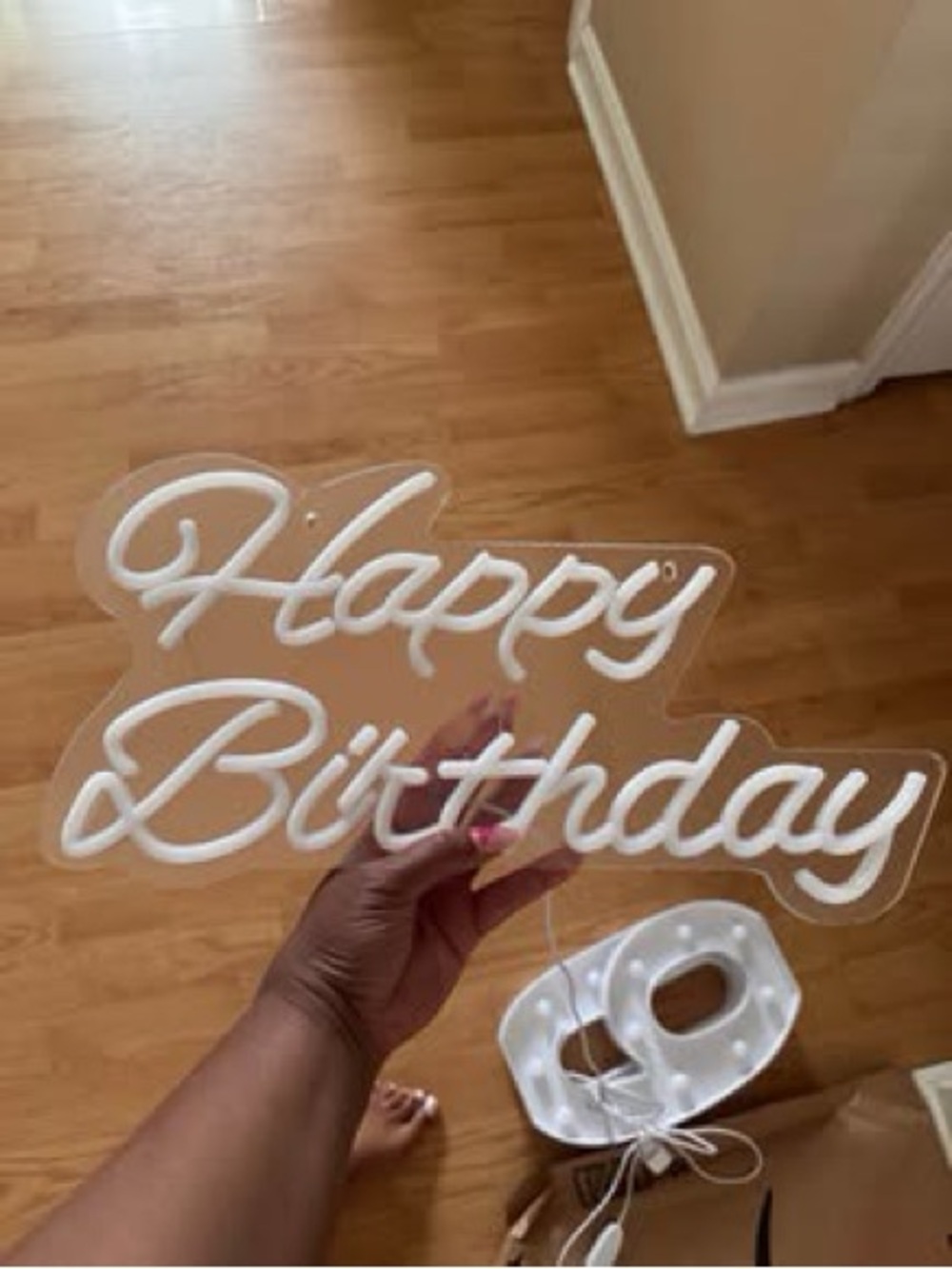 Happy Birthday Marquee Table Top Sign